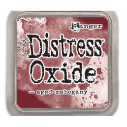 Polštářek Distress Oxide Aged Mahogany Ranger Polštářky 5x5cm Inkousty Scrapbooking Papír