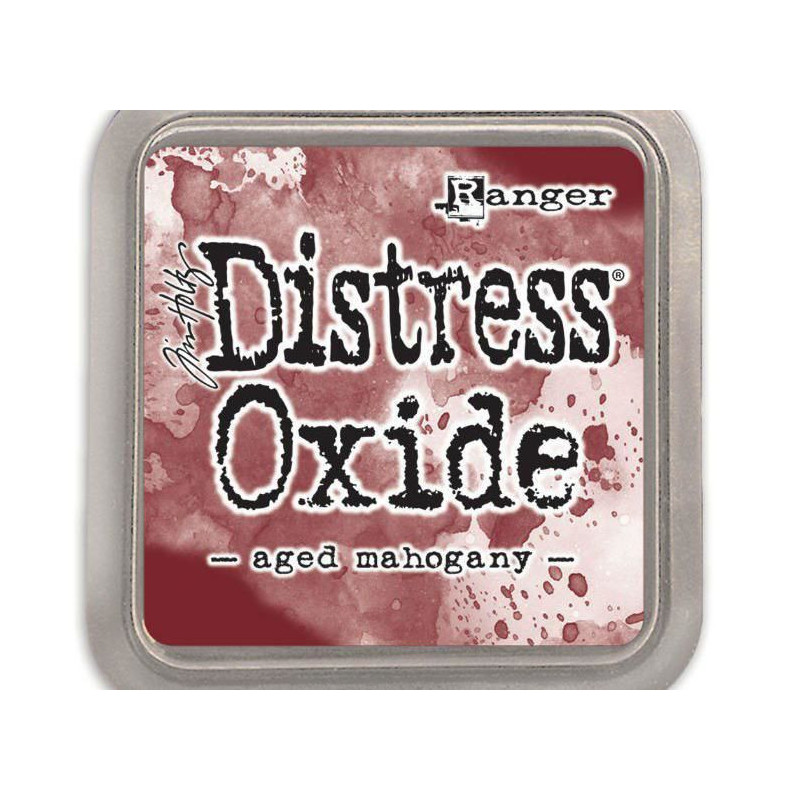 Polštářek Distress Oxide Aged Mahogany Ranger Polštářky 5x5cm Inkousty Scrapbooking Papír