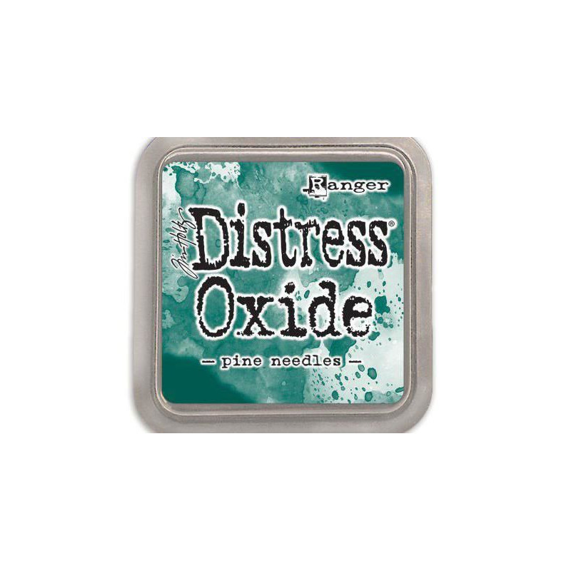 Polštářek Distress Oxide Pine Needles Ranger Polštářky 5x5cm Inkousty Scrapbooking Papír