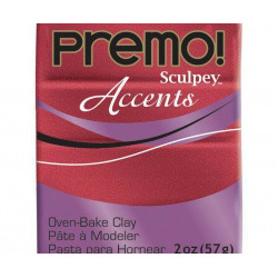 Premo Accents 57g Glitter Se Třpytkami Červená, Sculpey FIMO Výroba Šperků