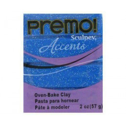 Premo Accents 57g Glitter Se Třpytkami Modrá, Sculpey FIMO Výroba Šperků