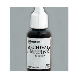 Archival Náplň 18ml - Shadow Grey Ranger Inkousty Permanentní, Polštářky Scrapbooking Papír