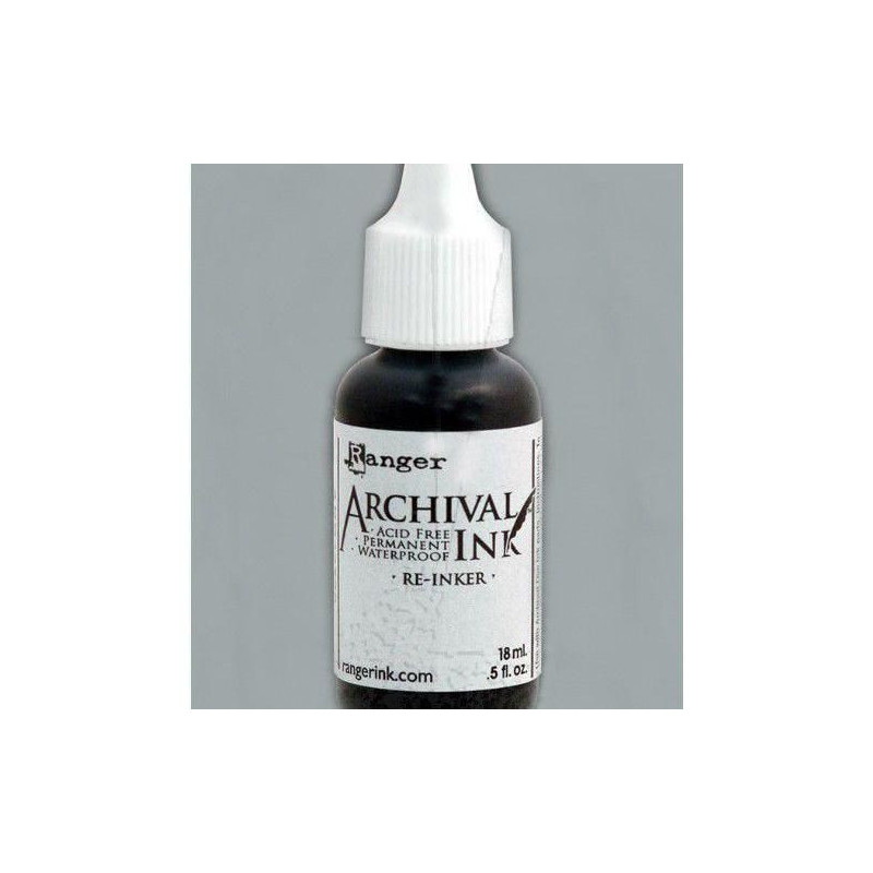 Archival Náplň 18ml - Shadow Grey Ranger Inkousty Permanentní, Polštářky Scrapbooking Papír