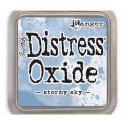 Polštářek Distress Oxide Stormy Sky Ranger Polštářky 5x5cm Inkousty Scrapbooking Papír