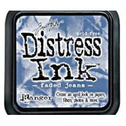 Polštářek Distress Ink Faded Jeans Ranger Polštářky 5x5cm Inkousty Scrapbooking Papír