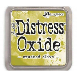 Polštářek Distress Oxide Crushed Olive Ranger Polštářky 5x5cm Inkousty Scrapbooking Papír