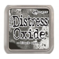 Polštářek Distress Oxide Black Soot Ranger Polštářky 5x5cm Inkousty Scrapbooking Papír