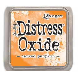 Polštářek Distress Oxide Carved Pumpkin Ranger Polštářky 5x5cm Inkousty Scrapbooking Papír