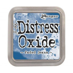 Polštářek Distress Oxide Faded Jeans Ranger Polštářky 5x5cm Inkousty Scrapbooking Papír