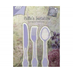 Příbor - Vyřezávací A Embosovací Kovové Šablony Joy Crafts (3ks), Joy Crafts Dekorace Big Shot Embosování, Scrapbooking Papír