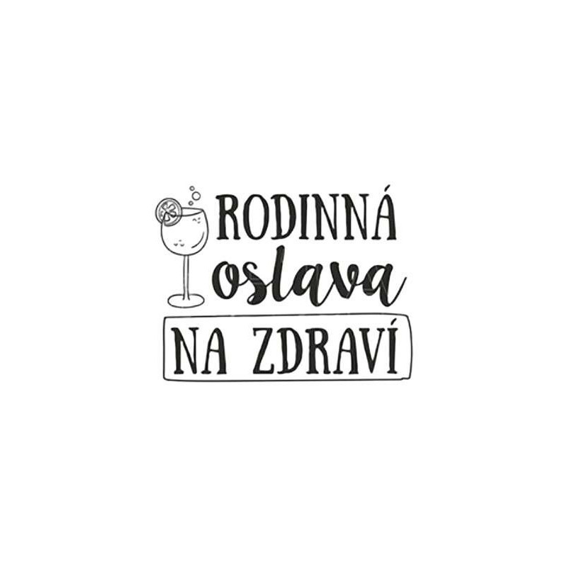 Rodinná Oslava Č. 824 - Gumové Razítko Na Dřevě (1ks), Keta Gumová, Razítka Scrapbooking Papír