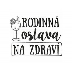 Rodinná Oslava Č. 824 - Gumové Razítko Na Dřevě (1ks), Keta Gumová, Razítka Scrapbooking Papír