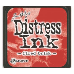 Distress Ink Mini Fired Brick Ranger Polštářky 3x3cm Inkousty Scrapbooking Papír