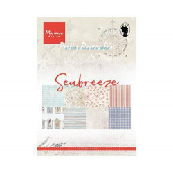 Sada Papírů A5 Seabreeze (32ks), Marianne Design Papíry Potiskem Scrapbooking