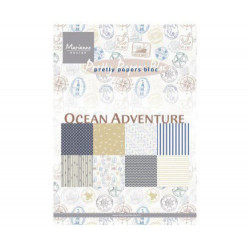 Sada Papírů A5 Ocean Adventure (32ks), Marianne Design Papíry Potiskem Scrapbooking