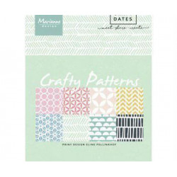 Sada Papírů A5 Crafty Patterns (32ks), Marianne Design Papíry Potiskem Scrapbooking