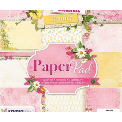 Sada Papírů 15x15cm (36ks) Č.51 Celebrate Spring Studio Light Papíry Potiskem Scrapbooking