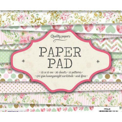 Sada Papírů 15x15cm (36ks) Č.49 Studio Light Papíry Potiskem Scrapbooking