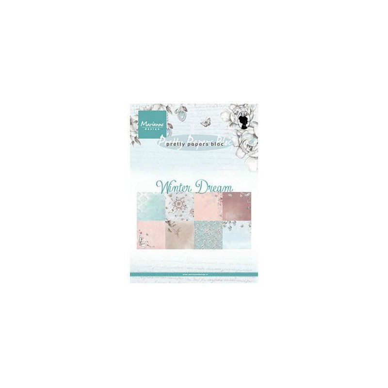 Sada Papírů A5 Winter Dream (32ks), Marianne Design Papíry Potiskem Scrapbooking