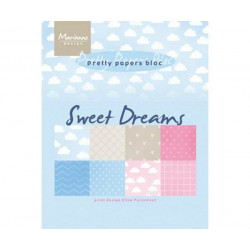 Sada Papírů A5 Sweet Dreams (32ks), Marianne Design Papíry Potiskem Scrapbooking