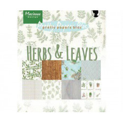 Sada Papírů A5 Herbs & Leaves (32ks), Marianne Design Papíry Potiskem Scrapbooking