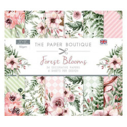 Sada Jednostranných Papírů 30x30cm (36ks) - Forest Blooms Creative World Of Crafts Papíry Sady Potiskem Scrapbooking