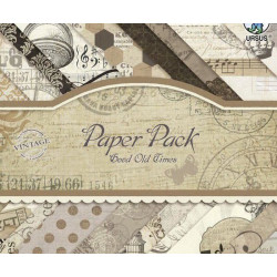 Sada Jednostranných Papírů 20x20cm Good Old Time Ursus Papíry Potiskem Scrapbooking