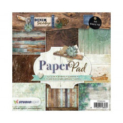 Sada Papírů 15x15cm (36ks) Č.104 Denim Saturdays Studio Light Papíry Potiskem Scrapbooking