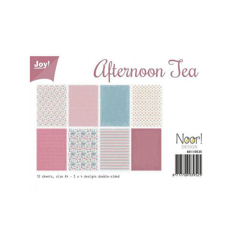 Sada Papírů A4 Afternoon Tea (12ks), Joy Crafts Papíry V Sadě, Potiskem Scrapbooking