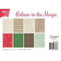 Sada Papírů A4 Believe In The Magic (12ks), Joy Crafts Papíry Sadě, Potiskem Scrapbooking