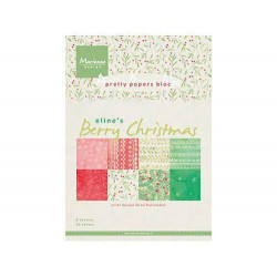 Sada Papírů A5 Berry Christmas (32ks), Marianne Design Papíry Potiskem Scrapbooking