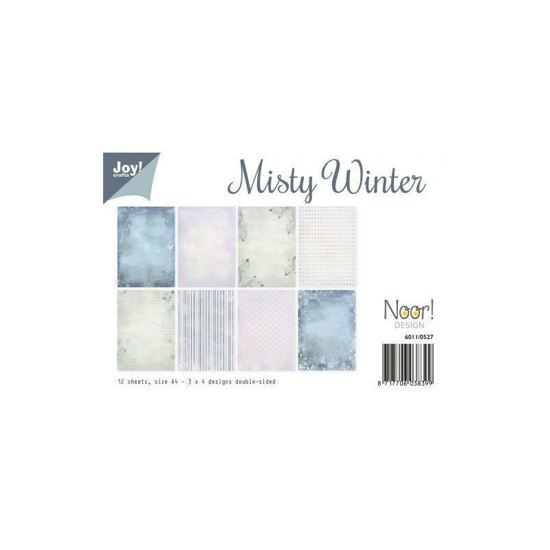 Sada Papírů A4 Misty Winter (12ks), Joy Crafts Vánoční Papíry Vánoce Scrapbooking