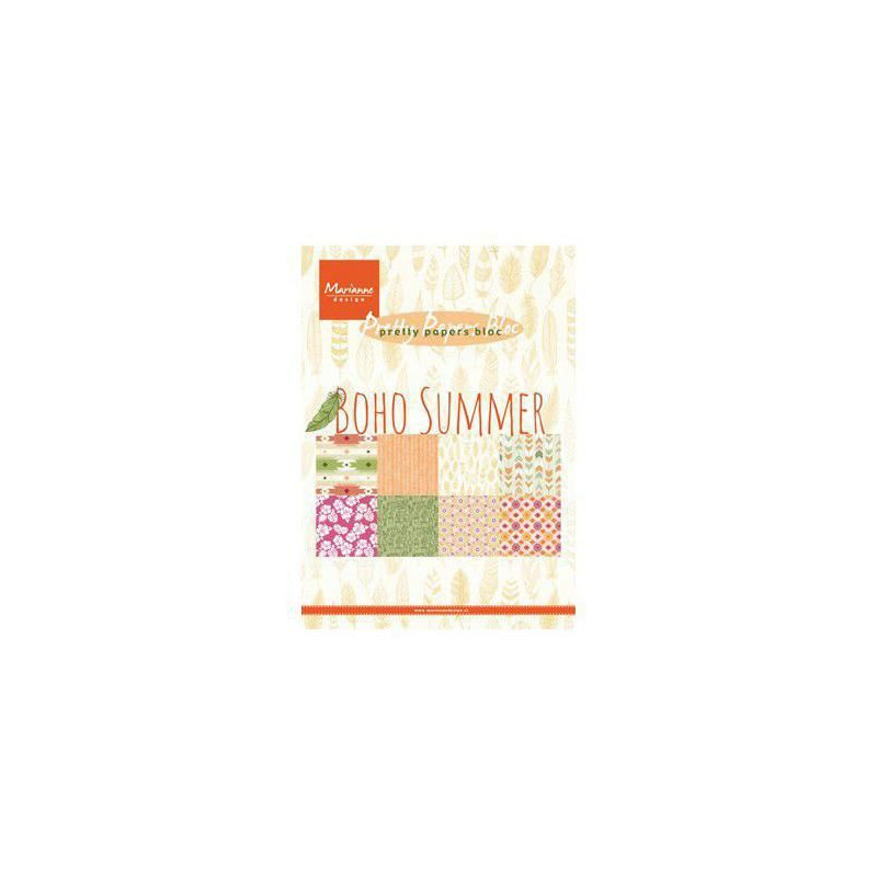 Sada Papírů A5 Boho Summer (32ks), Marianne Design Papíry Potiskem Scrapbooking