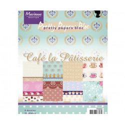 Sada Papírů A5 Café La Patisserie (32ks), Marianne Design Papíry Potiskem Scrapbooking