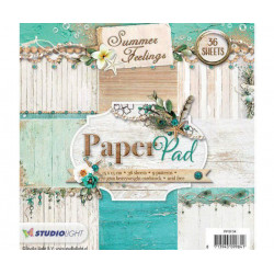 Sada Papírů 15x15cm (36ks) Č.54 Summer Feelings Studio Light Papíry Potiskem Scrapbooking