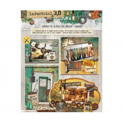 Sada Papírových Výseků V Bloku 3d Industrial A4 Studio Light Papíry Obrázky Potiskem Scrapbooking