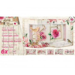 Sada Papírových Výseků V Bloku Lovely Roses 31x16cm Studio Light Papíry Obrázky Potiskem Scrapbooking