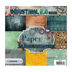 Sada Papírů 15x15cm (36ks) Č.73 Industrial 2.0 Studio Light Papíry Potiskem Scrapbooking