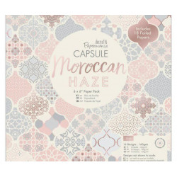 Sada Jednostranných Papírů 15x15cm (32ks) - Moroccan Haze Docrafts Papíry Potiskem Scrapbooking