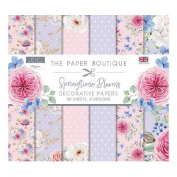 Sada Jednostranných Papírů 15x15cm (36ks) - Springtime Blooms Creative World Of Crafts Papíry Potiskem Scrapbooking