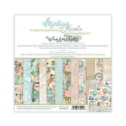 Sada Oboustranných Papírů Mintay Wanderlust 15x15cm (24ks) Wan-08 Mintay By Karola Papíry Potiskem Scrapbooking