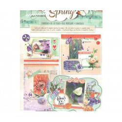 Sada Papírových Výseků V Bloku 3d So Spring A4 Studio Light Papíry Obrázky Potiskem Scrapbooking