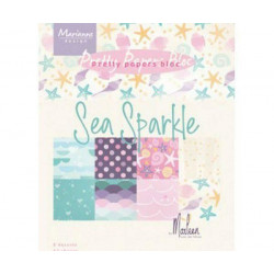 Sada Papírů A5 Sea Sparkle (32ks), Marianne Design Papíry Potiskem Scrapbooking