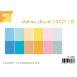 Sada Papírů A4 Matching Colors Uni Holiday Fun Joy Crafts Papíry Sady Jednobarevné, Scrapbooking