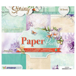 Sada Papírů 15x15cm (36ks) Č.76 So Spring Studio Light Papíry Potiskem Scrapbooking