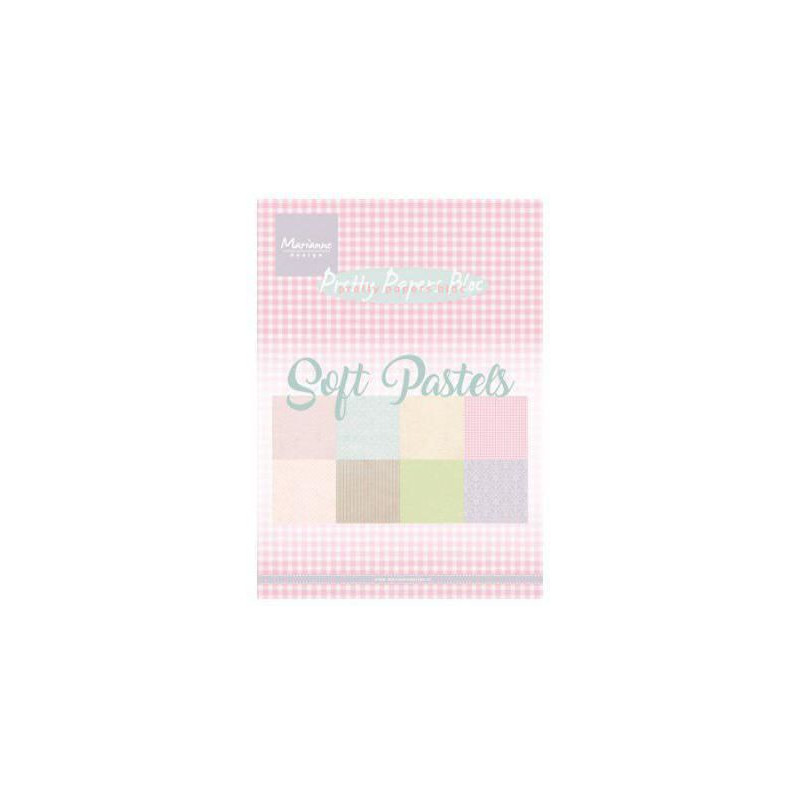 Sada Papírů A5 Soft Pastels (32ks), Marianne Design Papíry Potiskem Scrapbooking