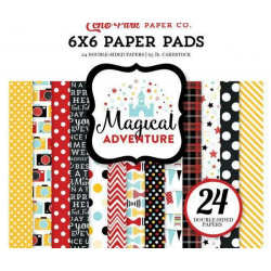 Sada Oboustranných Papírů 15x15cm Magical Adventure (24ks), Echo Park Paper Co., Papíry Potiskem Scrapbooking