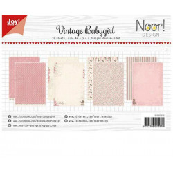 Sada Oboustranných Papírů A4 Vintage Babygirl Joy Crafts Papíry Sadě, Potiskem Scrapbooking