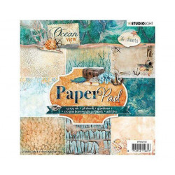 Sada Papírů 15x15cm (36ks) Č.118 Ocean View Studio Light Papíry Potiskem Scrapbooking