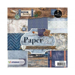 Sada Papírů 15x15cm (36ks) Č.103 Denim Saturdays Studio Light Papíry Potiskem Scrapbooking